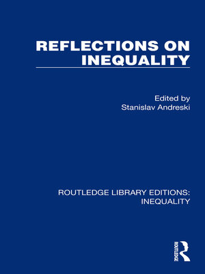 cover image of Reflections on Inequality